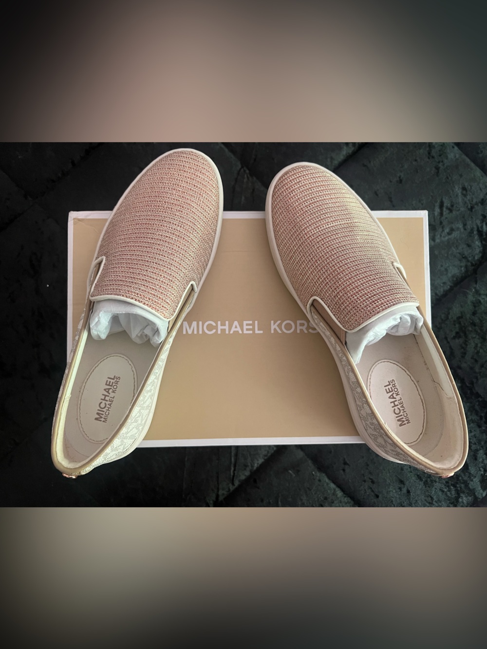 Michael Kors Women's Blush Knit Slip-On Sneakers